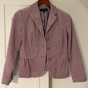 Talbots lavender corduroy jacket